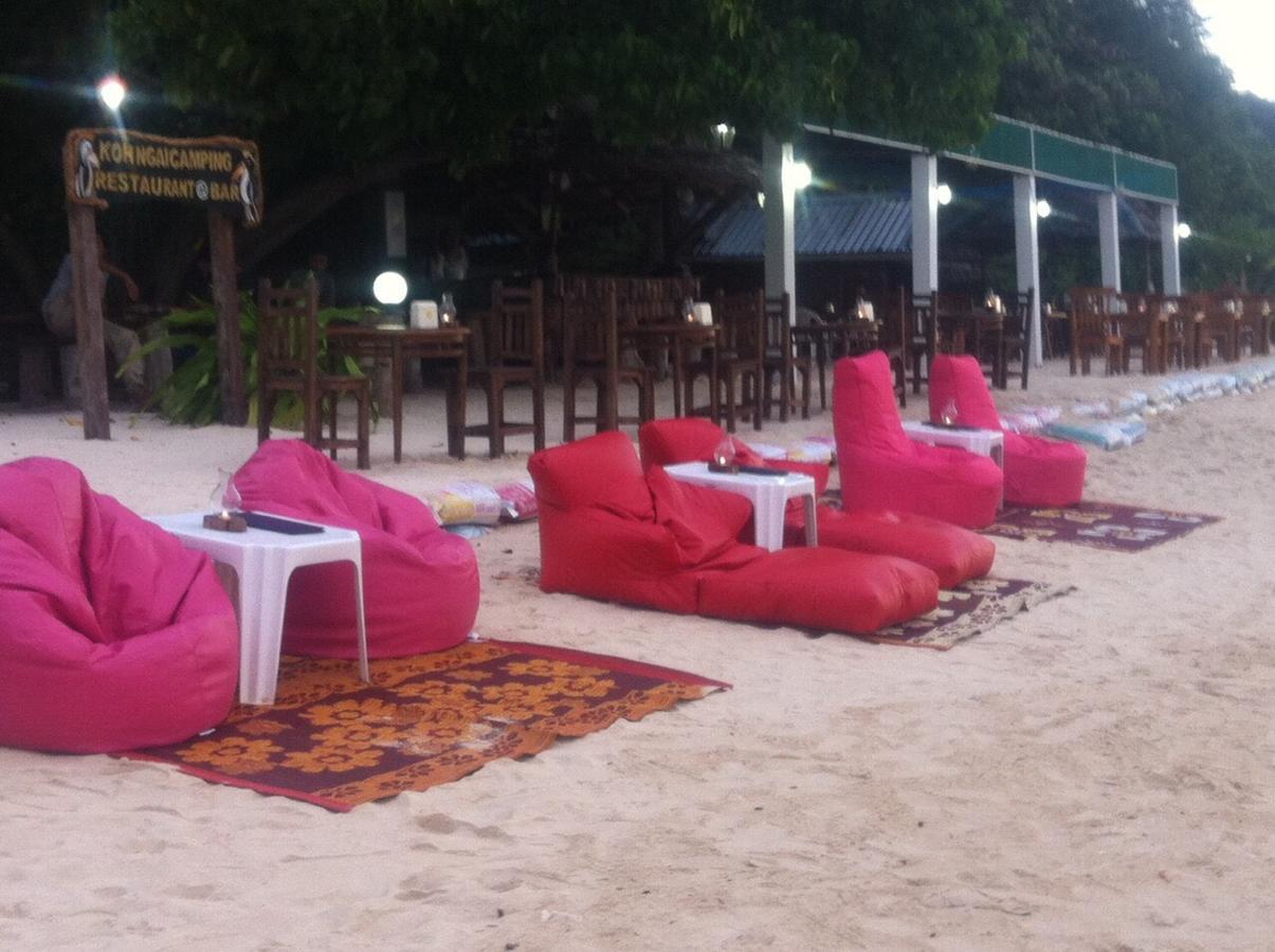 Koh Ngai Camping Restaurant @ Bar Dış mekan fotoğraf